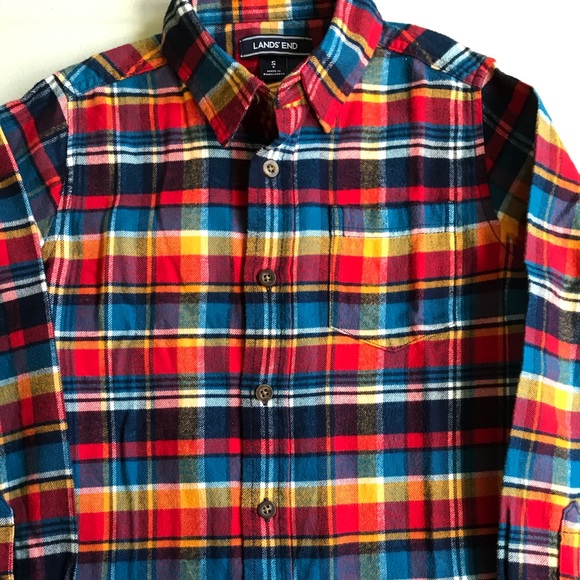 Lands’ End Flannel Shirt - Picture 4 of 4